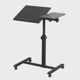 Verstelbare Laptoptafel op Wielen - Inklapbaar & Mobiel Sta-bureau voor Bed en Bank