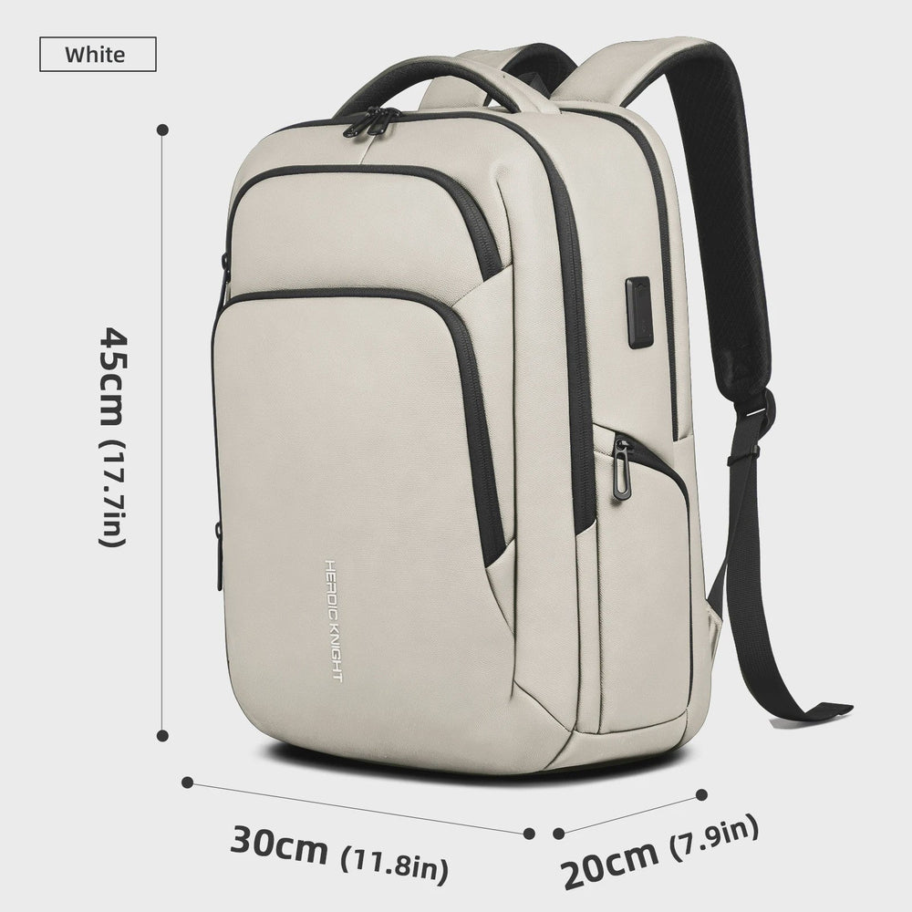 Multifunctionele Zakenrugzak voor Heren - Waterdicht, 17.3" Laptopvak & USB Oplaadpoort - Ideaal voor Werk & Reizen