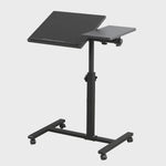 Verstelbare Laptoptafel op Wielen - Inklapbaar & Mobiel Sta-bureau voor Bed en Bank