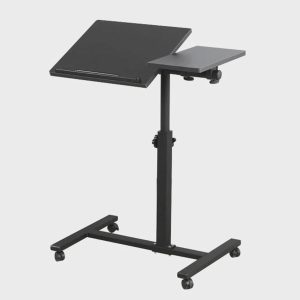 Verstelbare Laptoptafel op Wielen - Inklapbaar & Mobiel Sta-bureau voor Bed en Bank