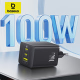 Baseus 100W GaN Snellader: Laad Laptop, Tablet & Telefoon Snel Op