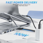 Verstelbare USB-C Laptop Stand met 7-in-1 Docking Station Hub
