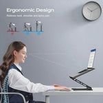 Verstelbare Aluminium Laptop & Tablet Stand - Draagbaar, Opvouwbaar & Koelend