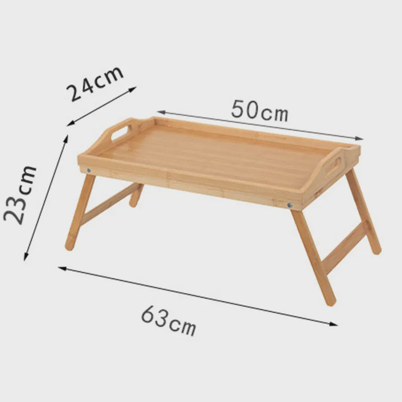 Opklapbare Bedtafel 50cm - Laptoptafel, Ontbijtplateau & Bureau voor Balkon/Slaapkamer