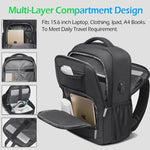 BANGE Waterdichte Laptop Rugzak 15.6 inch met USB Laadpoort - Multifunctioneel voor Reizen, School & Werk