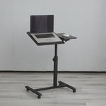 Verstelbare Laptoptafel op Wielen - Inklapbaar & Mobiel Sta-bureau voor Bed en Bank