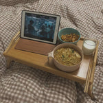 Opklapbare Bedtafel 50cm - Laptoptafel, Ontbijtplateau & Bureau voor Balkon/Slaapkamer