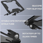 Verstelbare Aluminium Laptop & Tablet Stand - Draagbaar, Opvouwbaar & Koelend