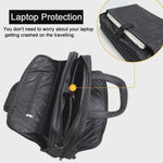 Ruime Heren Laptoptas - Zakelijk & Casual Schoudertas (15.6" - 19")