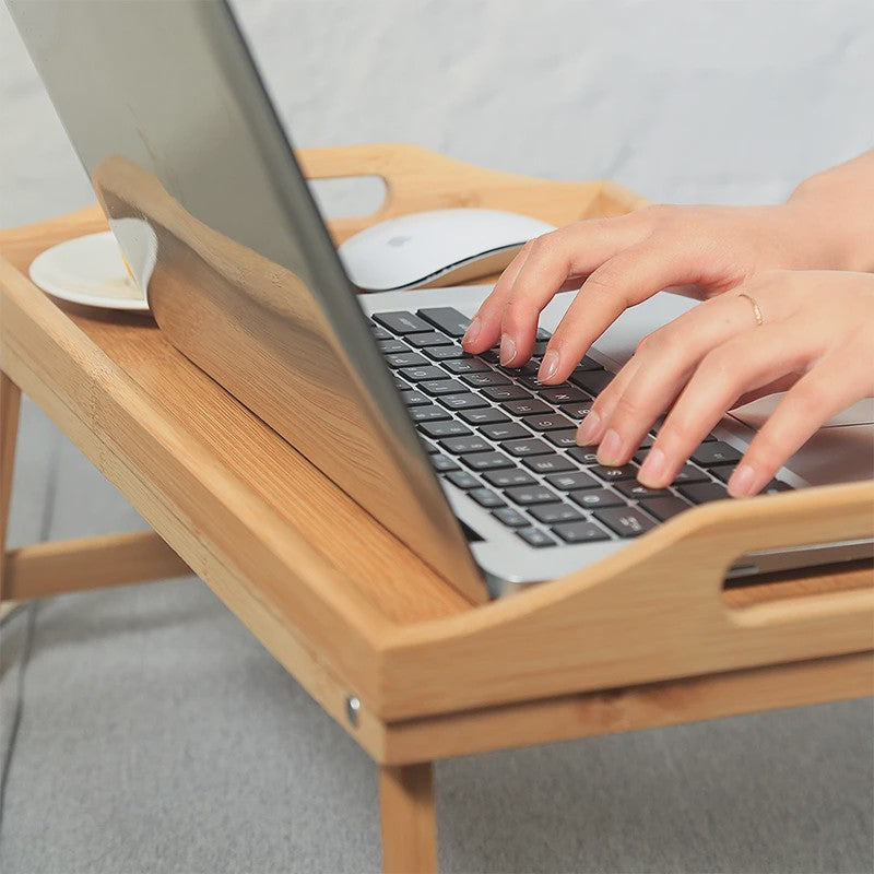 Opklapbare Bedtafel 50cm - Laptoptafel, Ontbijtplateau & Bureau voor Balkon/Slaapkamer