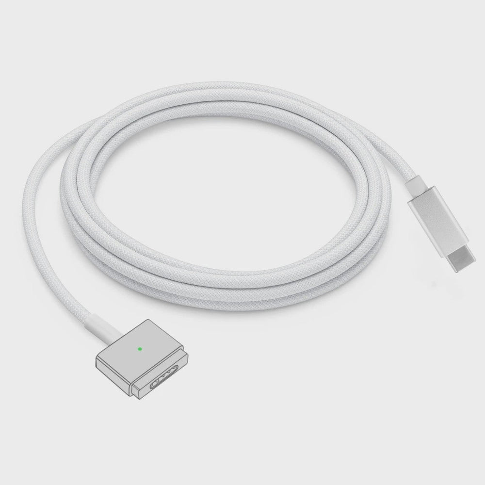 USB-C naar MagSafe 2 T-vorm Kabel voor MacBook Air/Pro - 1.8m Gevlochten Snellader