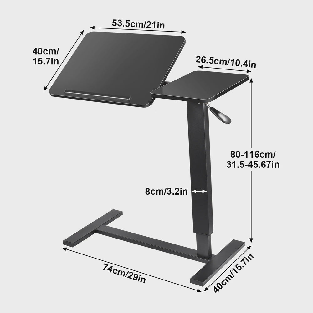 Verstelbaar Zit-Sta Bureau met Pneumatische Lift - Laptoptafel voor Thuis